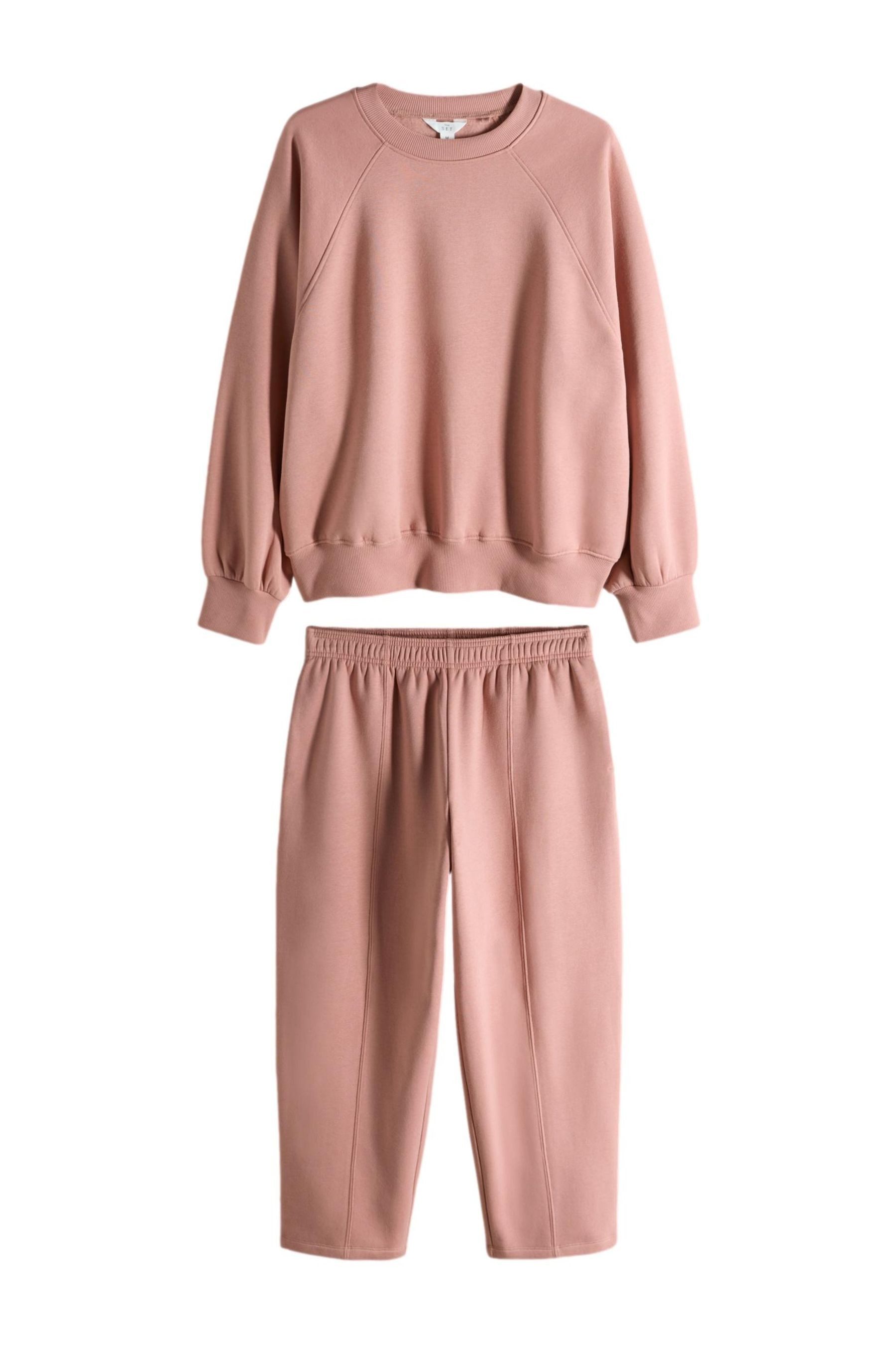 The Set Sweatanzug The Set Oversize Fit Sweatshirt und Jogginghose (2-tlg)