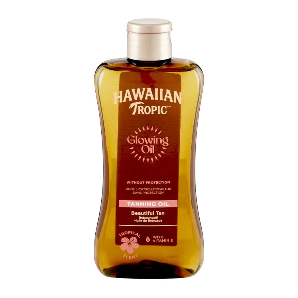 Hawaiian Tropic Selbstbräunungsöl Glowing Oil Beautiful Tan, 200 ml, intensiviert die Sonnenbräunung