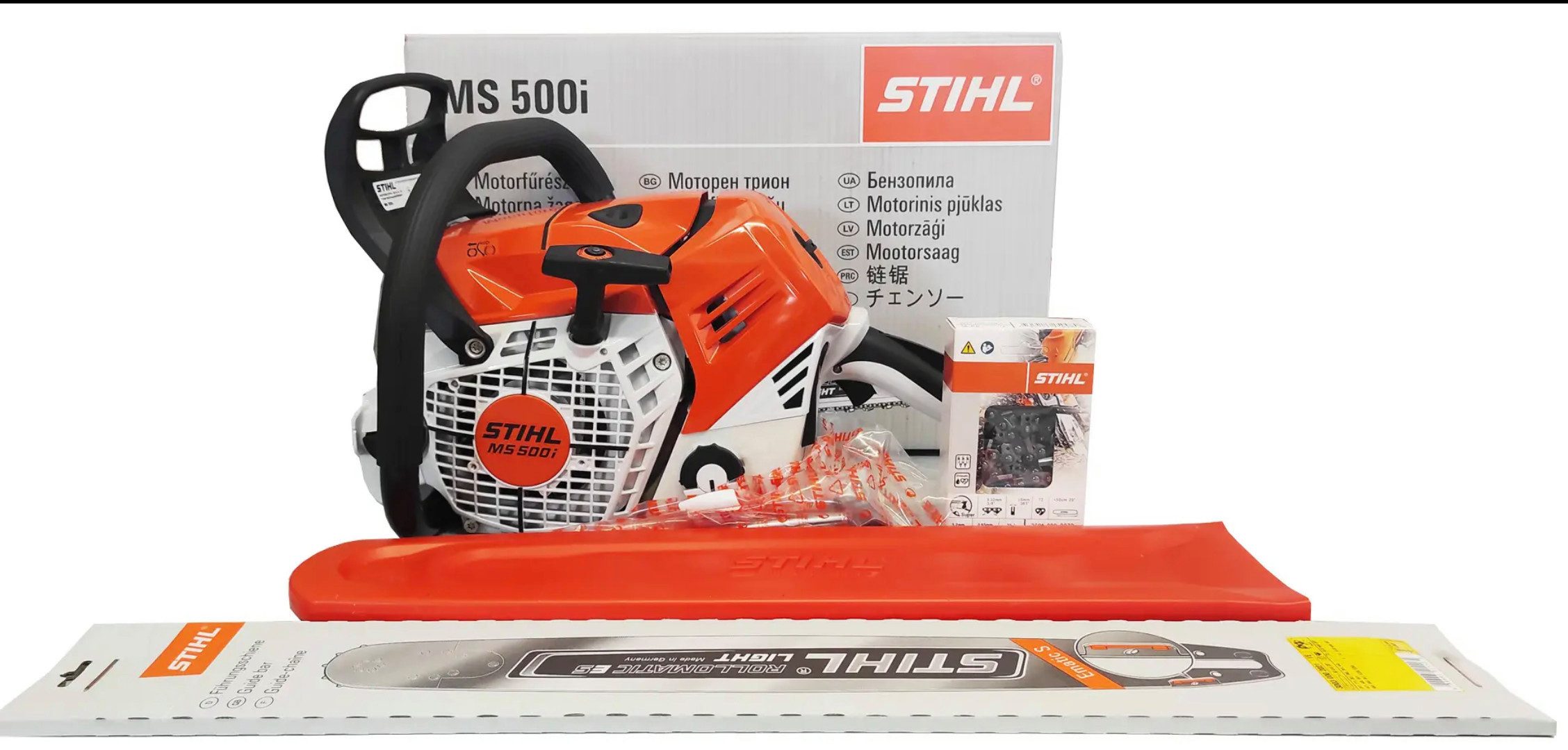 STIHL Benzin-Kettensäge MS 500i-W Motorsäge mit Griffheizung, 50 cm, 3-tlg. günstig online kaufen
