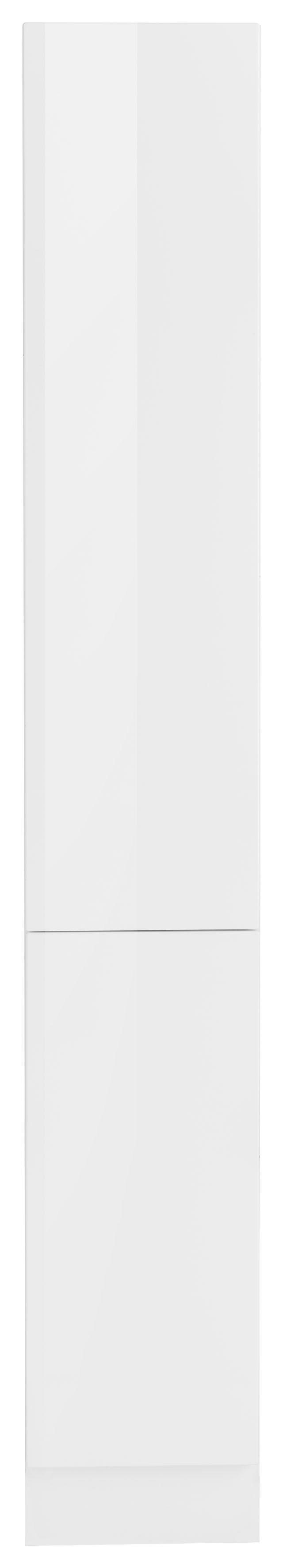Front Anbauregal Tulsa, weiß 200 breit, hoch, Fächern, | 30 HELD cm weiß cm MÖBEL Hochglanz 5 MDF mit