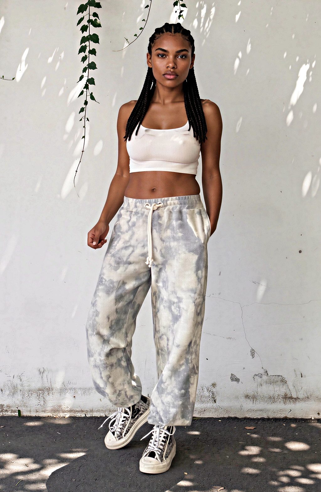 ILAY Lit Jogger Pants Amaretto Batik Sweat Pants Loose
