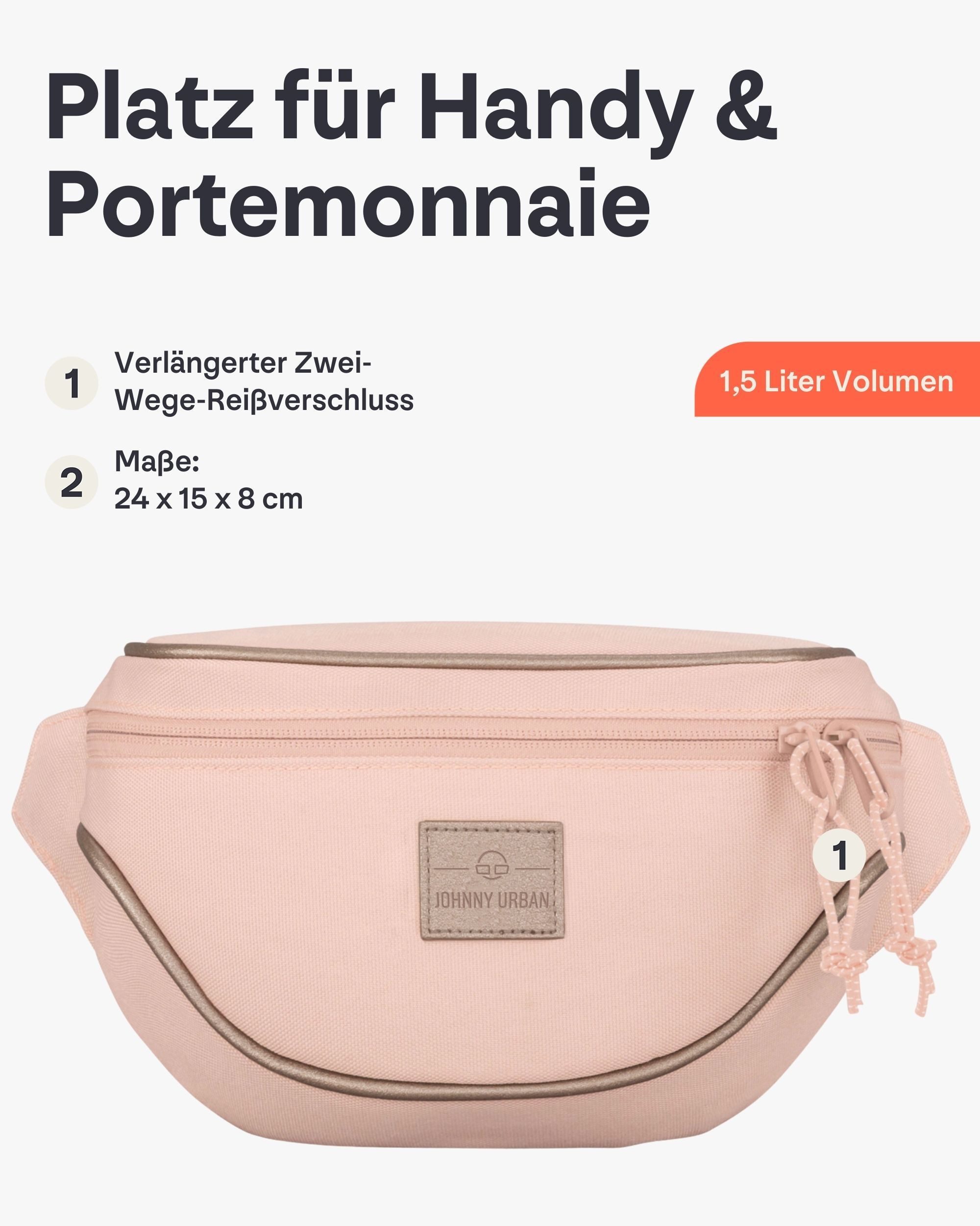 Johnny Urban Gürteltasche Ben Bauchtasche Damen Herren Wasserabweisend (1-tlg), Größenverstellbar, Wasserabweisend