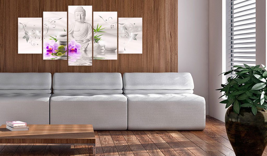 Artgeist Wandbild White Buddha