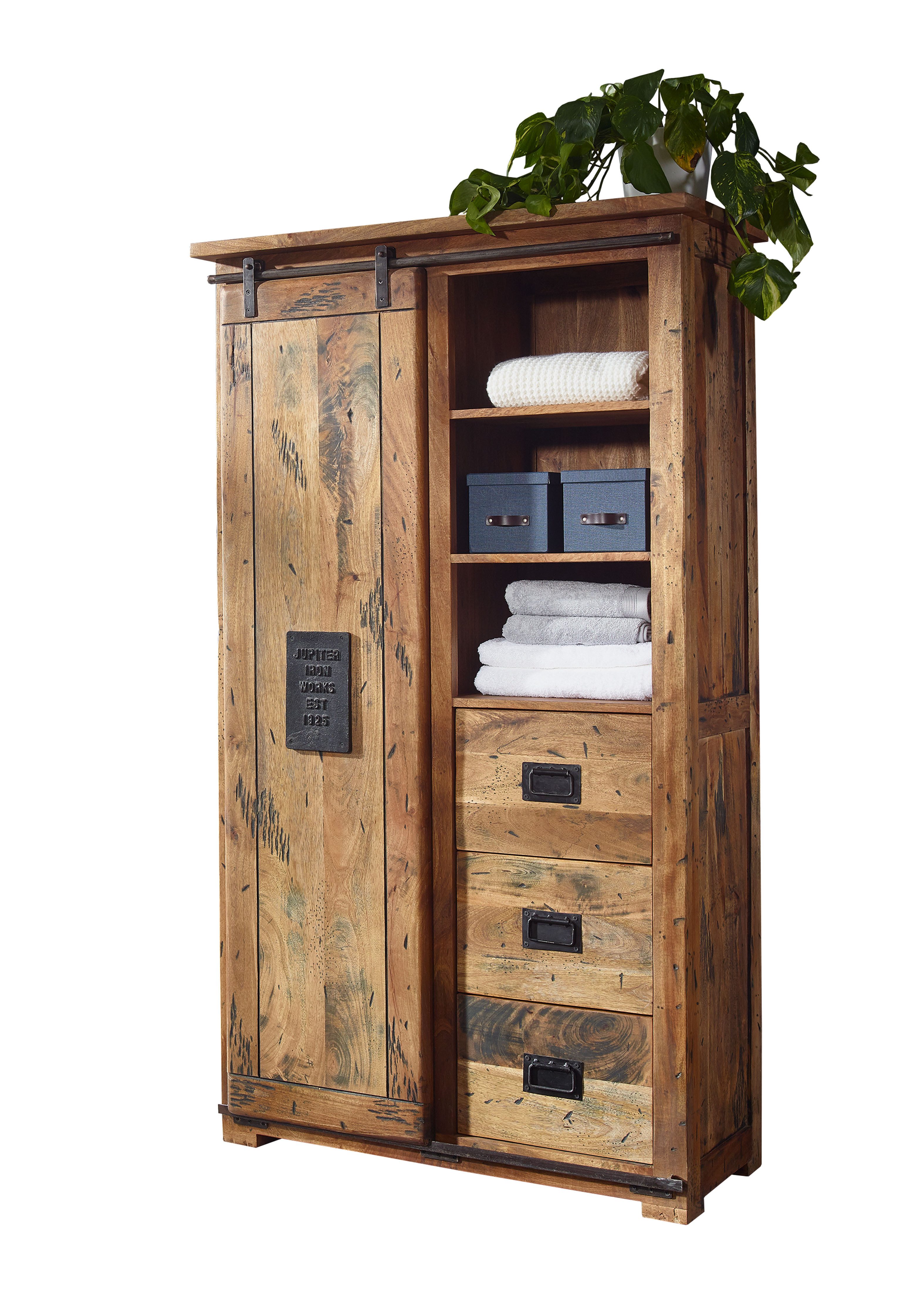 Woodroom Highboard Pali (Mango massiv natur günstig online kaufen