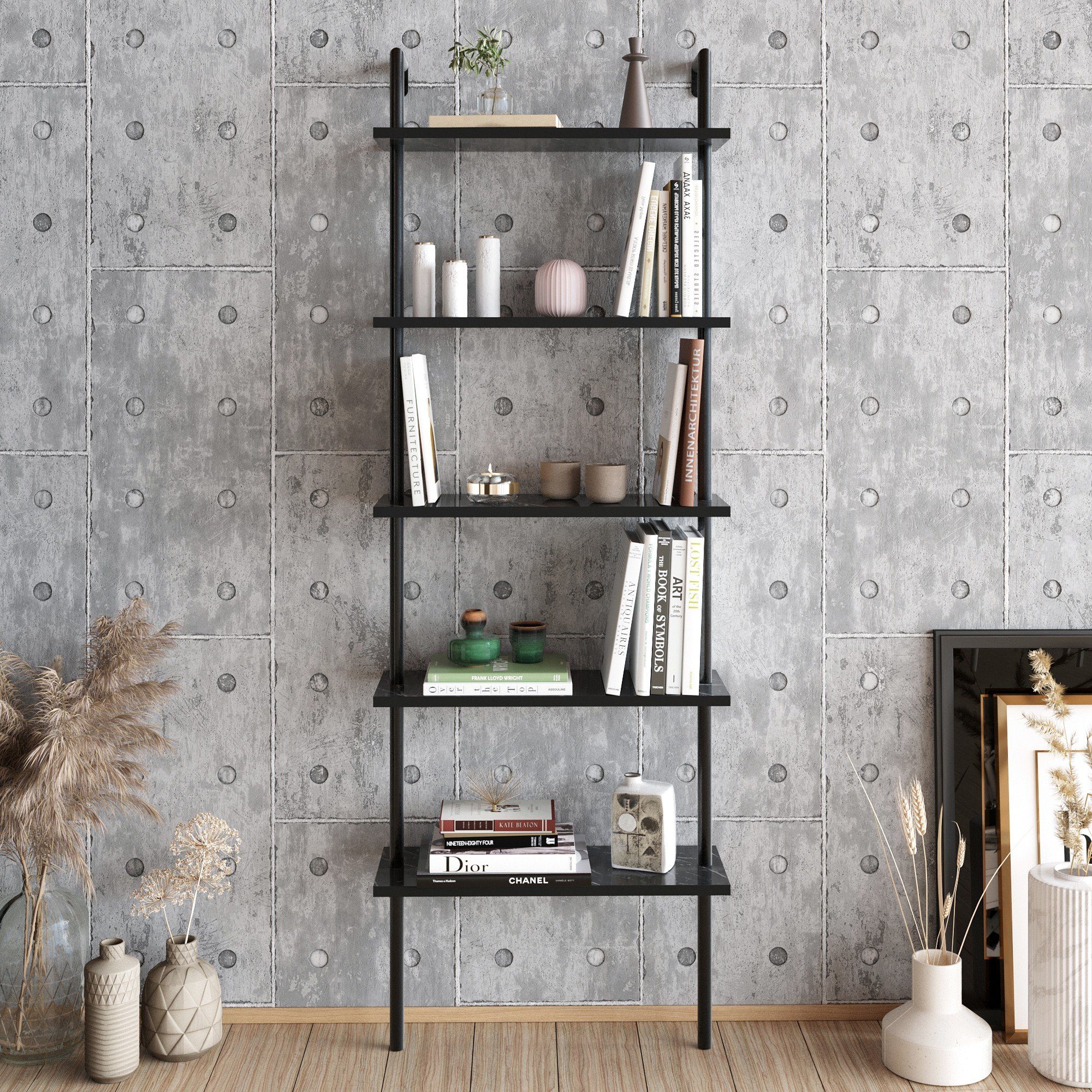Skye Decor Bücherregal 100% MELAMINE COATED PARTICLE BOARD, 174 cm x 22 cm x 60 cm L1304