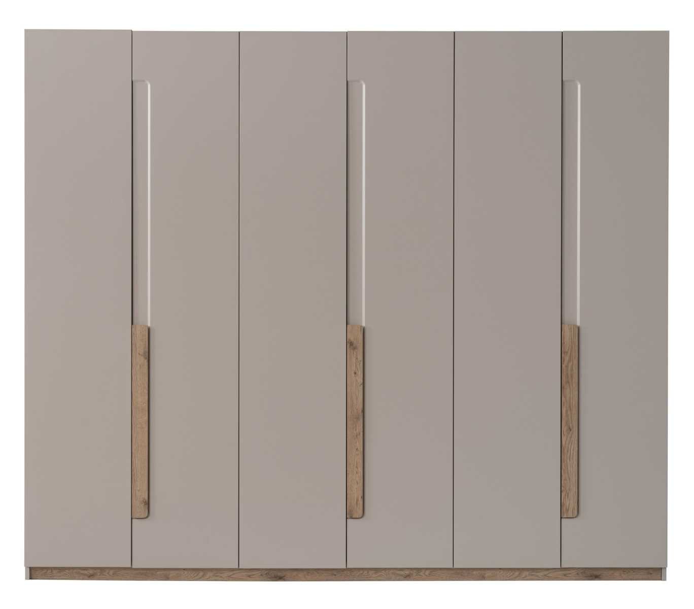 JVmoebel Kleiderschrank Kleiderschrank Beige Holz Glas Modern Design Schlafzimmer Stauraum (1-St., 1-tlg)