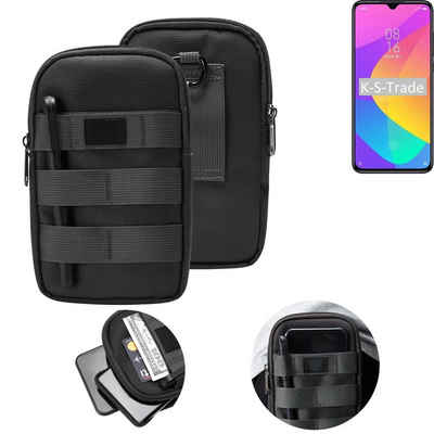 K-S-Trade Handyhülle für Xiaomi MI 9 Lite, Holster Gürtel Tasche Handy Tasche Schutz Hülle dunkel-grau viele