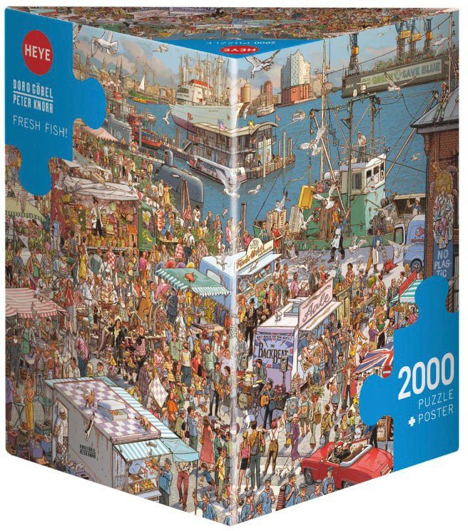 HEYE in Fish, 2000 Fresh Europe Puzzleteile, Puzzle Made