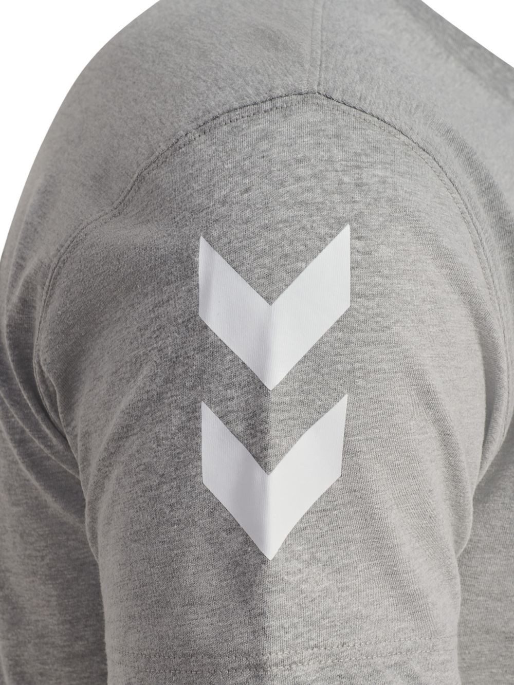 hummel T-Shirt hmlGO 2.0 Chevron (Baumwolle) grau Herren