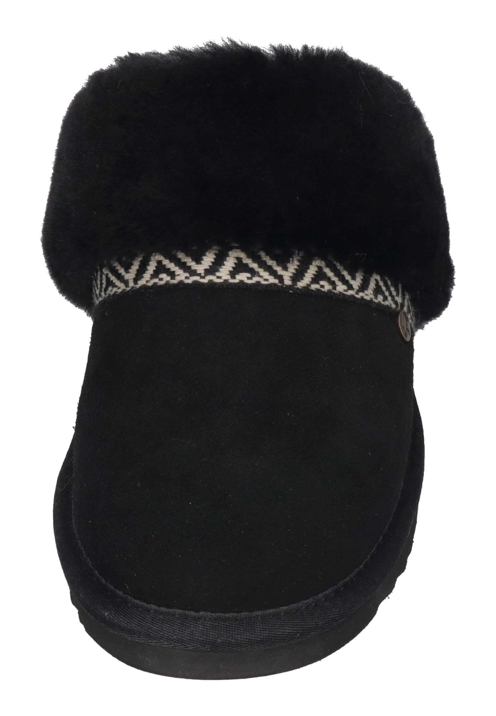WARMBAT FLURRY SUEDE TAPE Hausschuh Black