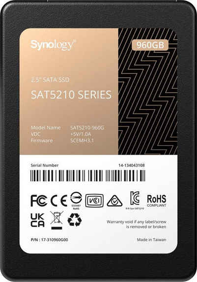 Synology SAT5210 960GB interne SSD (960 GB) 2,5" 530 MB/S Lesegeschwindigkeit, 500 MB/S Schreibgeschwindigkeit
