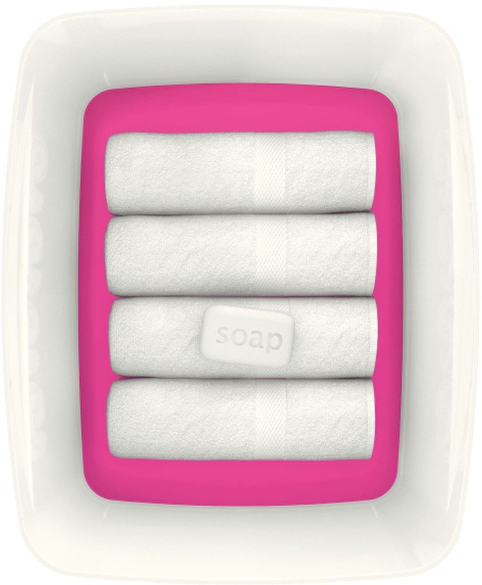 LEITZ Aufbewahrungsbox Aufbewahrungsbox MyBox Groß A4 mit Deckel ABS weiß/pink