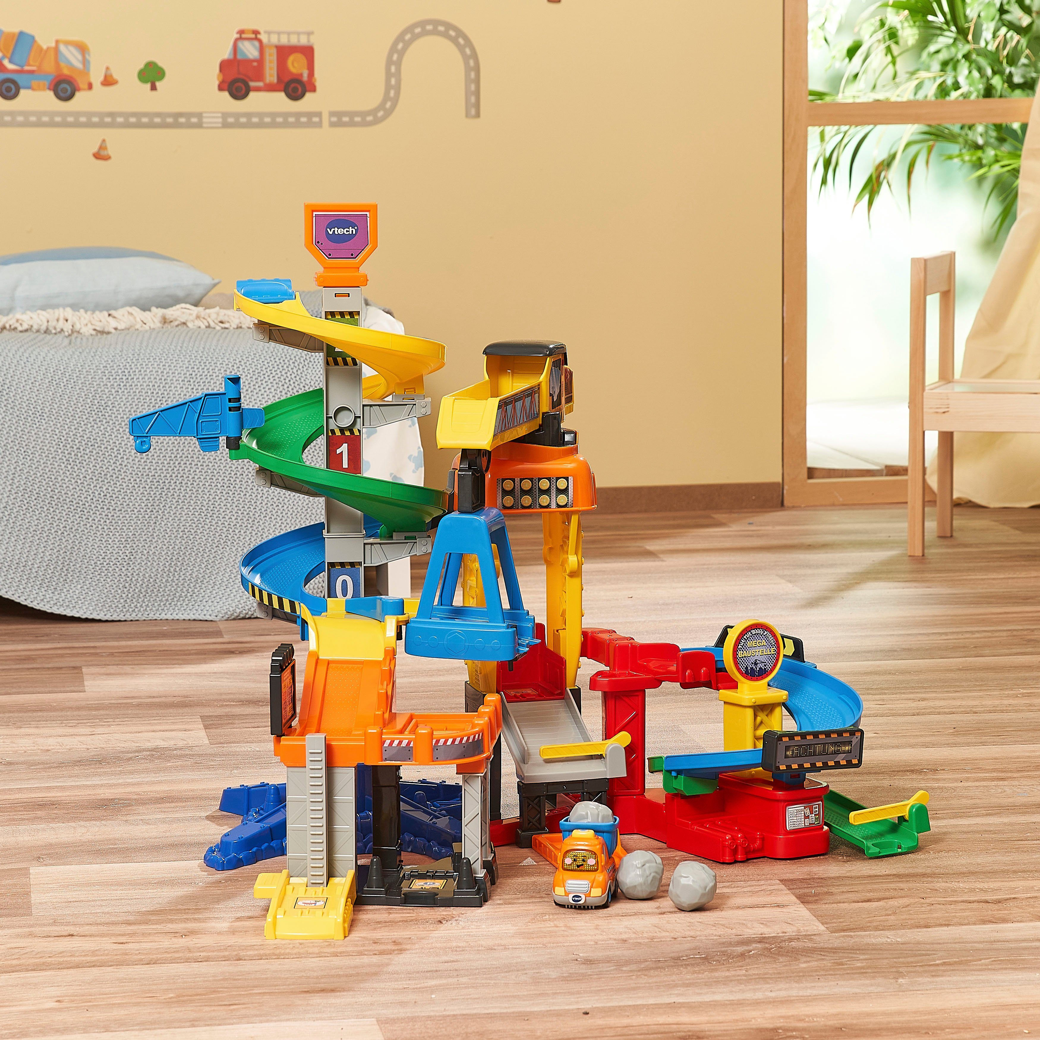 Vtech® Spielwelt Tut Tut Baby Flitzer, Mega Baustelle, mit Sound – Bild 4 von 5