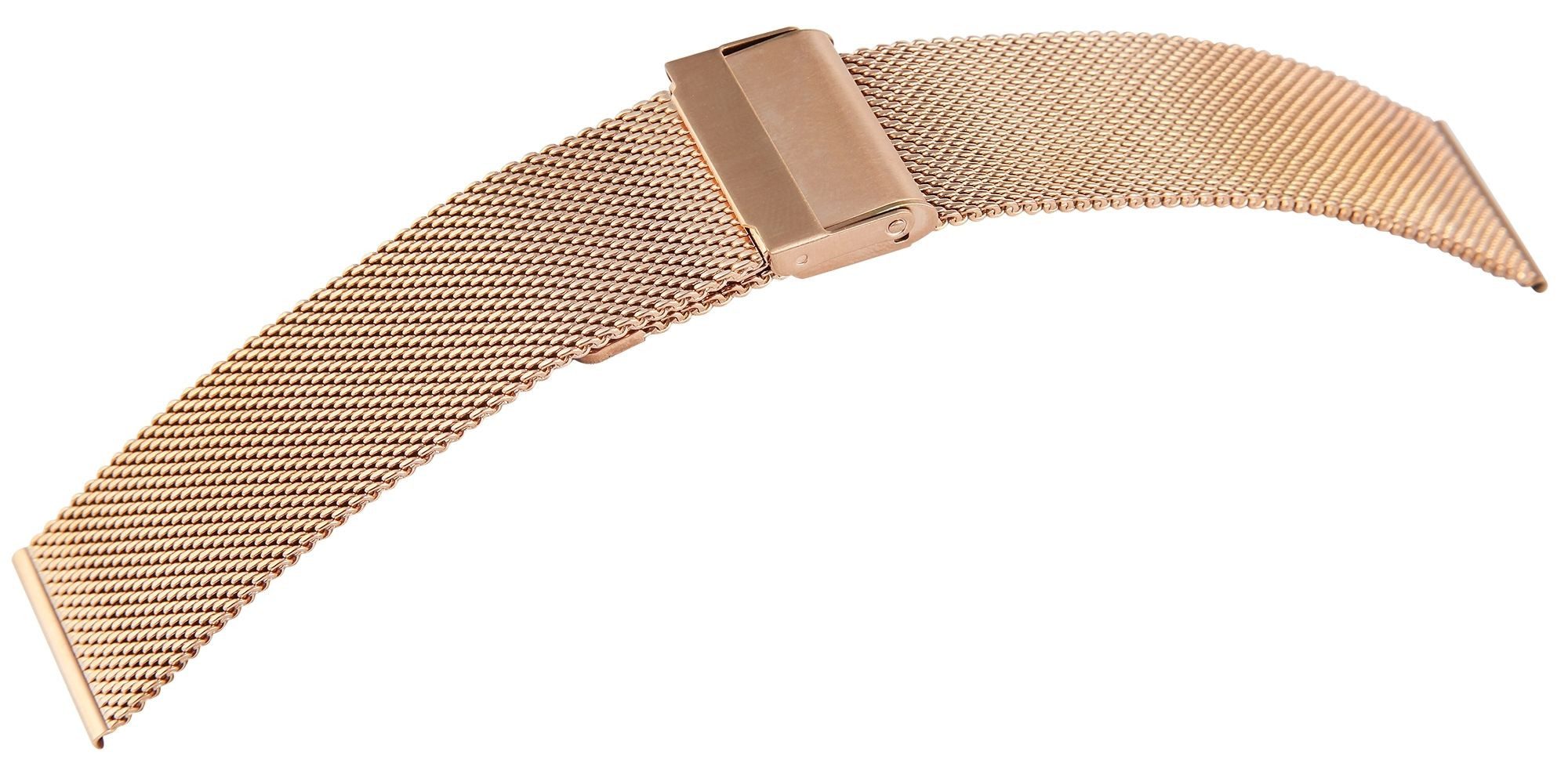 Engelhardt Uhrenarmband MB0075 Milanes, Mesh, Edelstahl, roségoldfarben, 10 günstig online kaufen