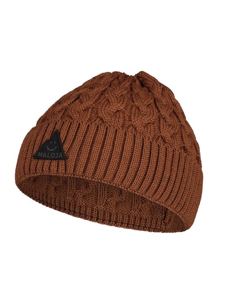 Maloja Strickmütze (Beanie) FruttetiM - Woll-Mix - braun Damen