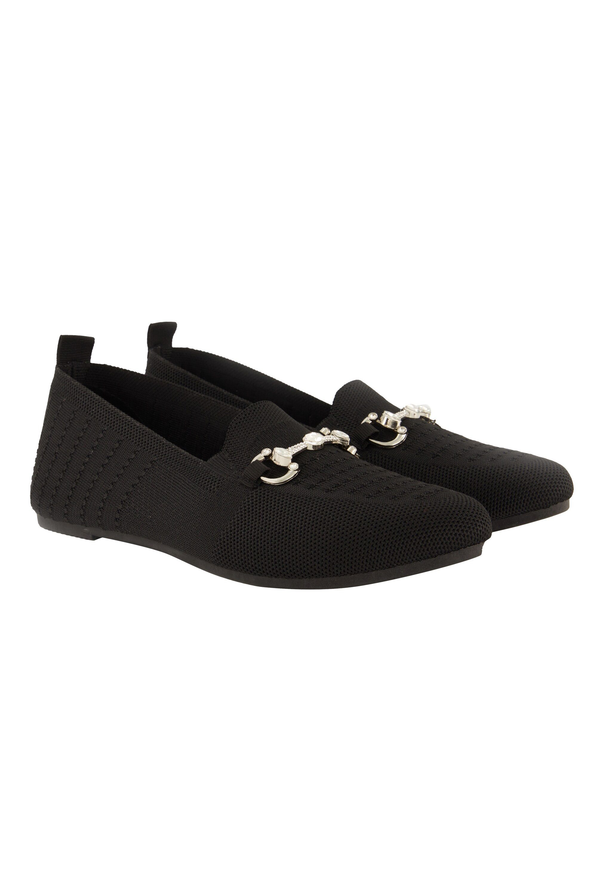 Ulla Popken Strick-Ballerinas Zierspange Wechselfußbett Ballerina günstig online kaufen