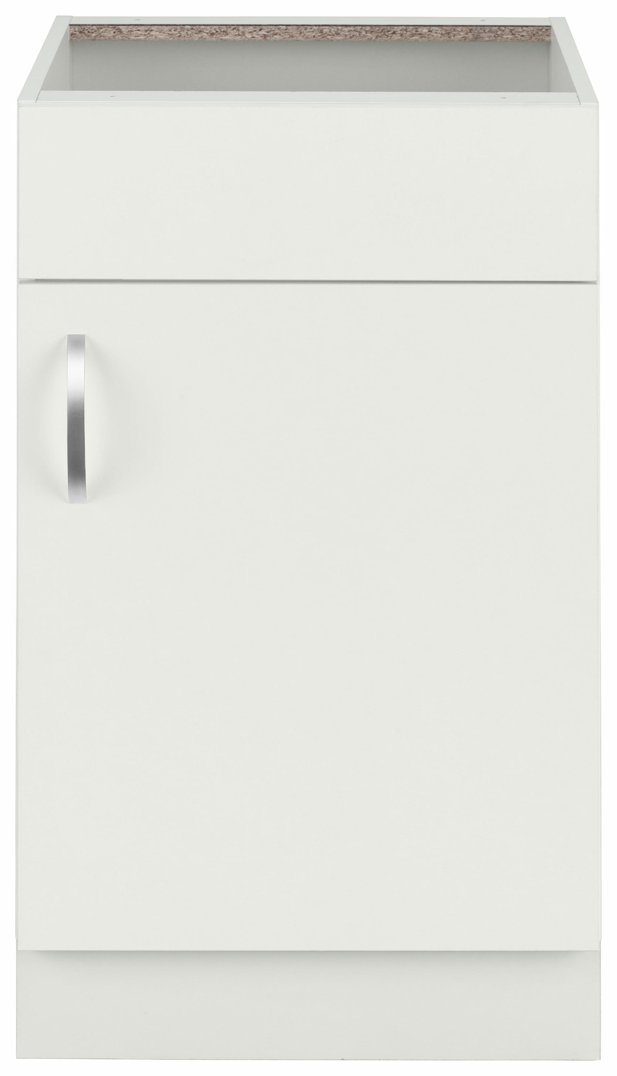 wiho Küchen Spülenschrank Flexi Breite 50 cm Weiß matt | Spülenschränke