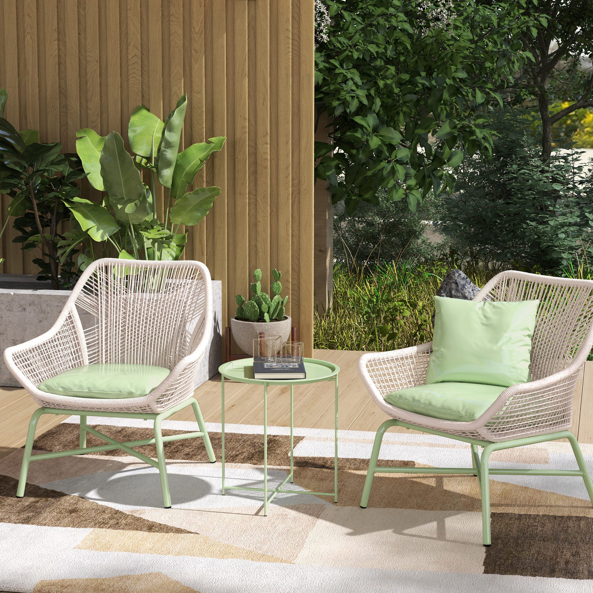 Outsunny Gartentisch Ø46 x 50 cm, günstig online kaufen