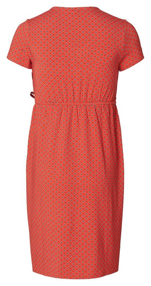 ESPRIT maternity Umstandskleid Jerseykleid mit Allover-Print, Abgesteppter  Saum/Kante