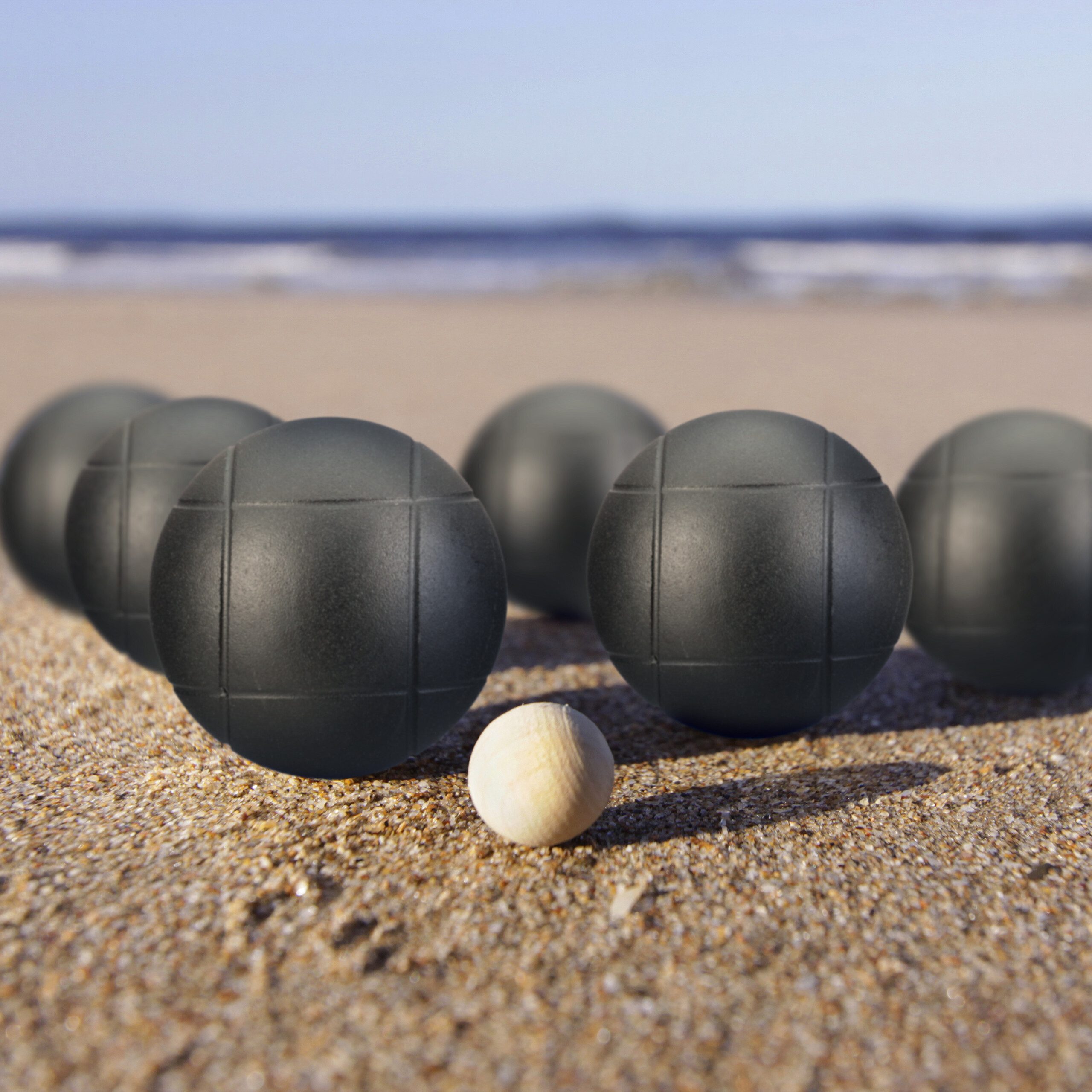 relaxdays Spielzeug-Gartenset 8 Boule-Kugeln im Set, (8er Set)