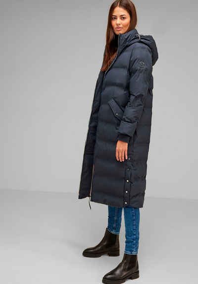 STREET ONE Winterjacke mit Druckknopfverschluss seitlich am Saum