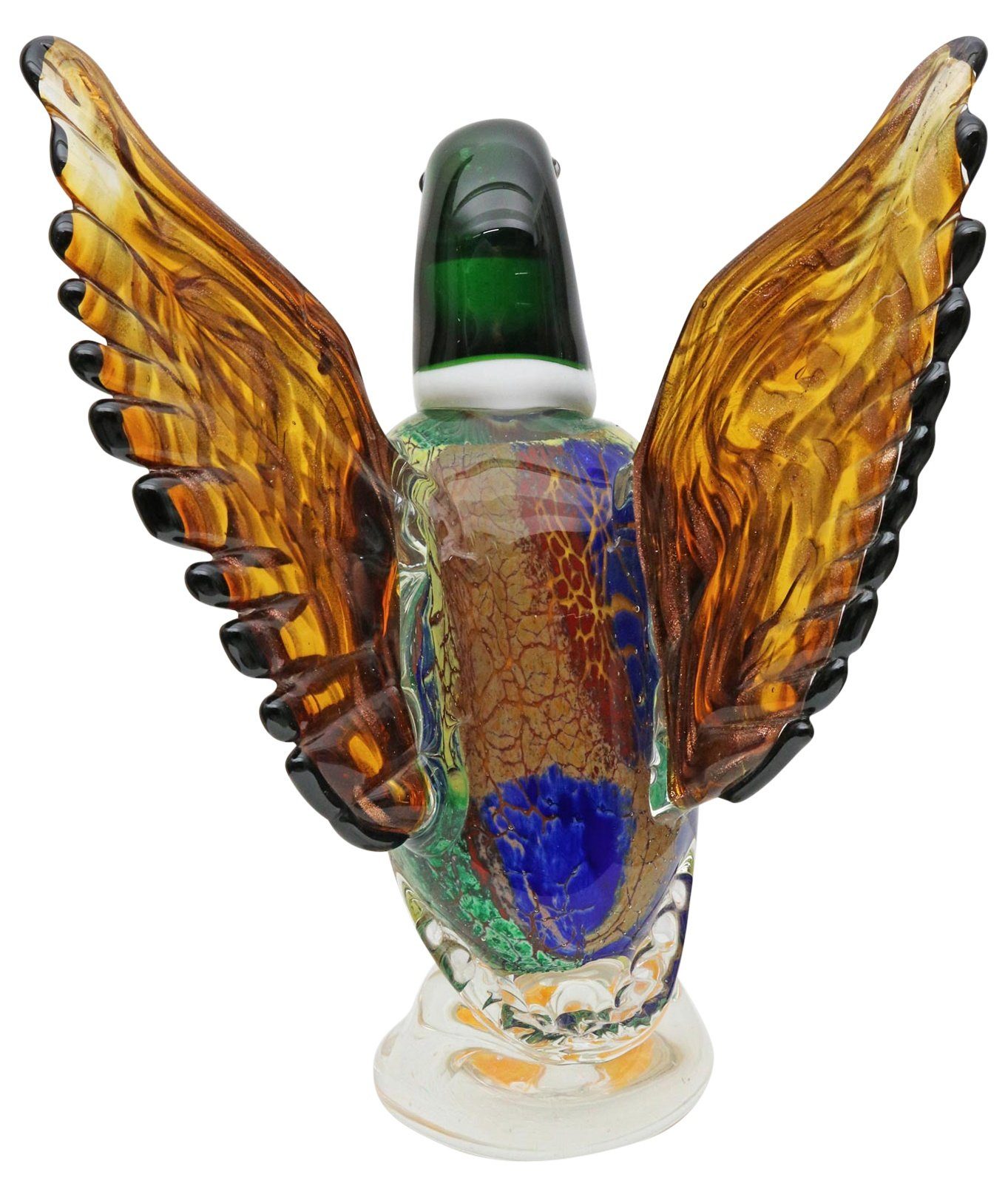 Dekofigur Skulptur Glasfigur Glasskulptur Figur Antik-Sti Glas Vogel Murano Ente Aubaho