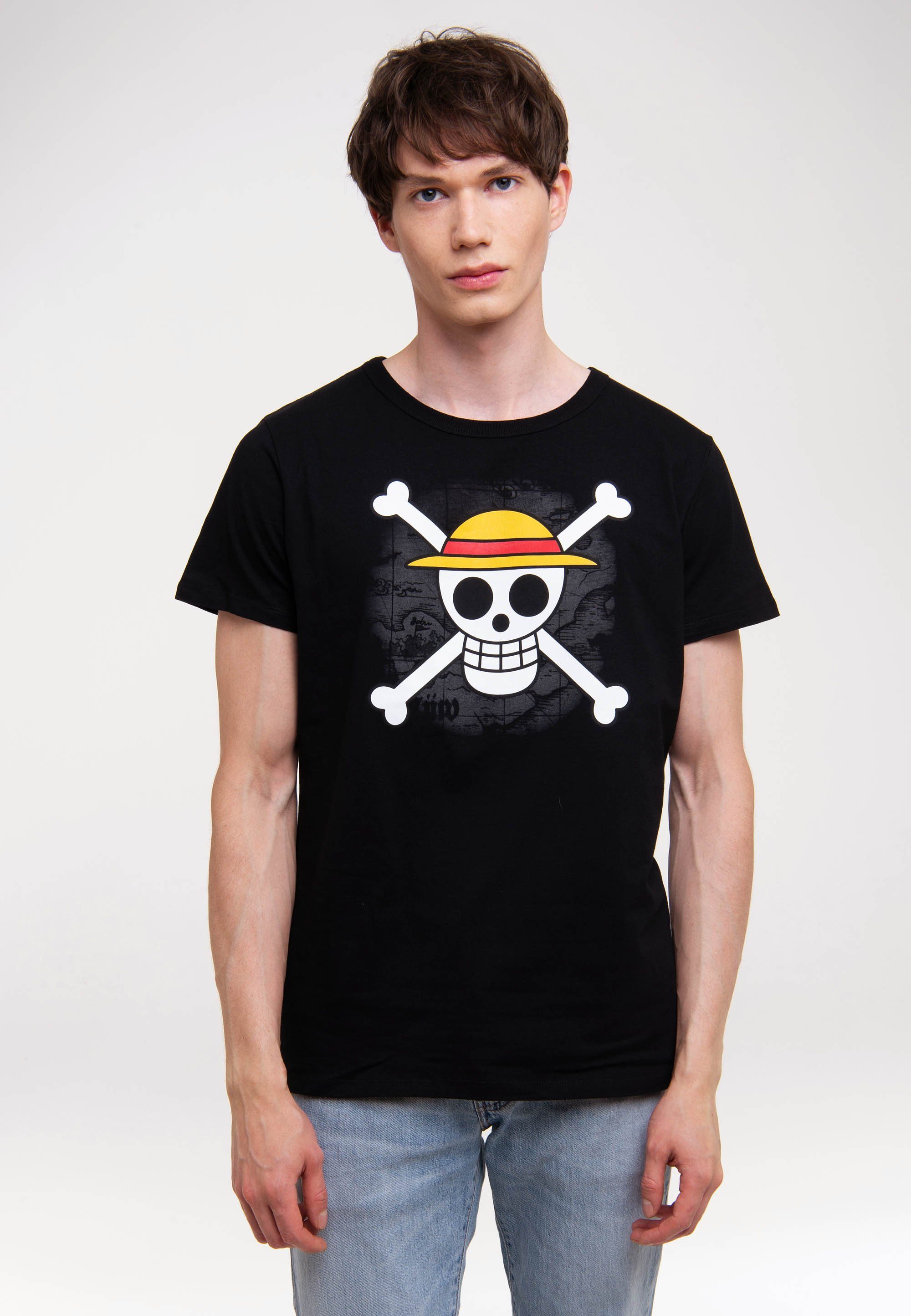 lizenziertem T-Shirt Piece One - LOGOSHIRT Skull mit Print