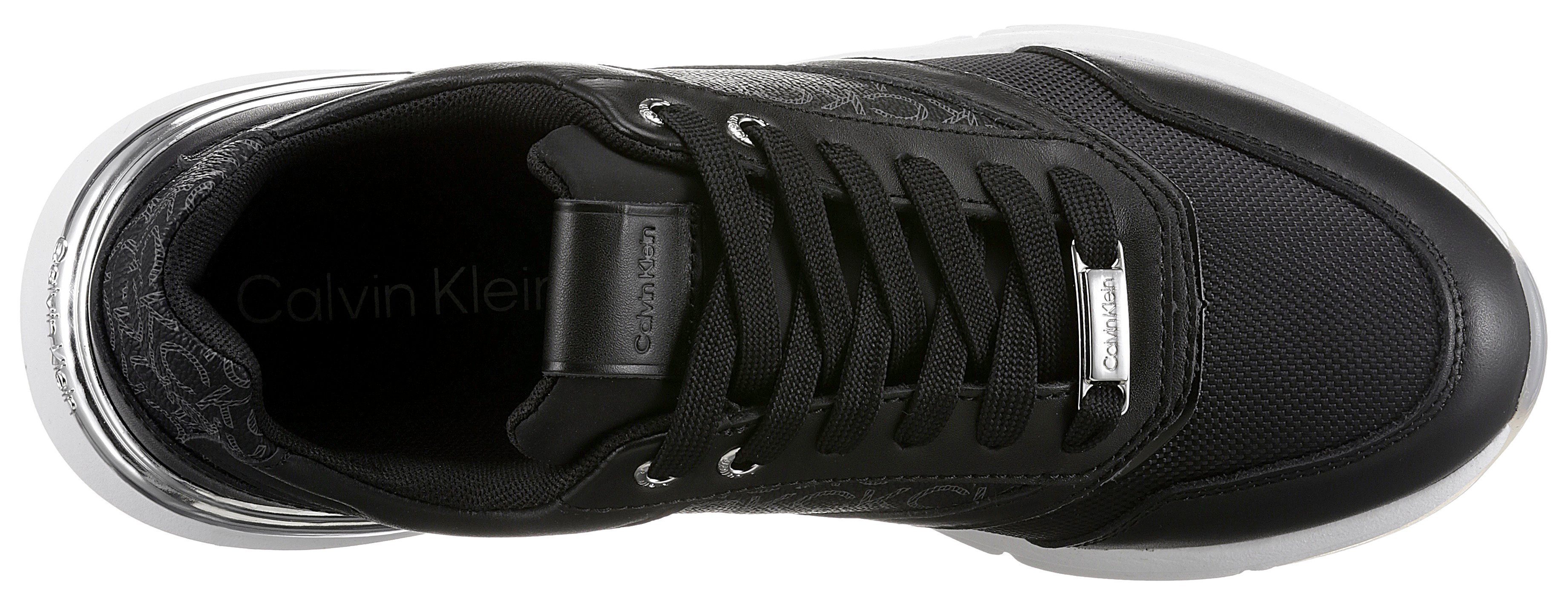 Sneaker Klein der Ferse mit an Metallic-Einsatz RITA *I schwarz Calvin 9C
