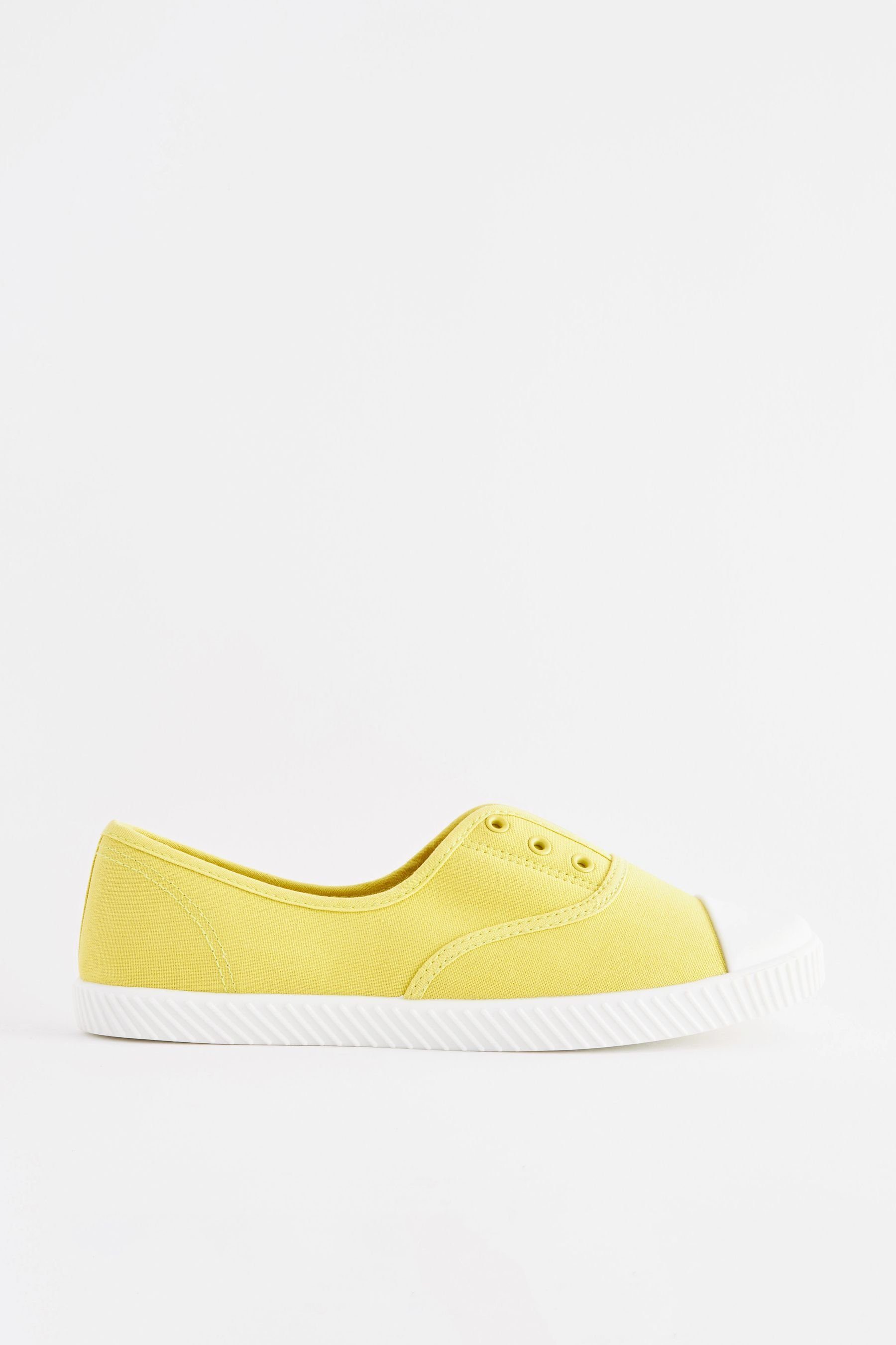 Next Lochmuster Schuhe mit Green Lime Sneaker Slip-On (1-tlg)