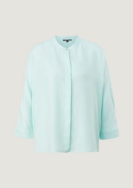 Comma 3/4-Arm-Shirt Bluse aus Viskosemix Ziernaht