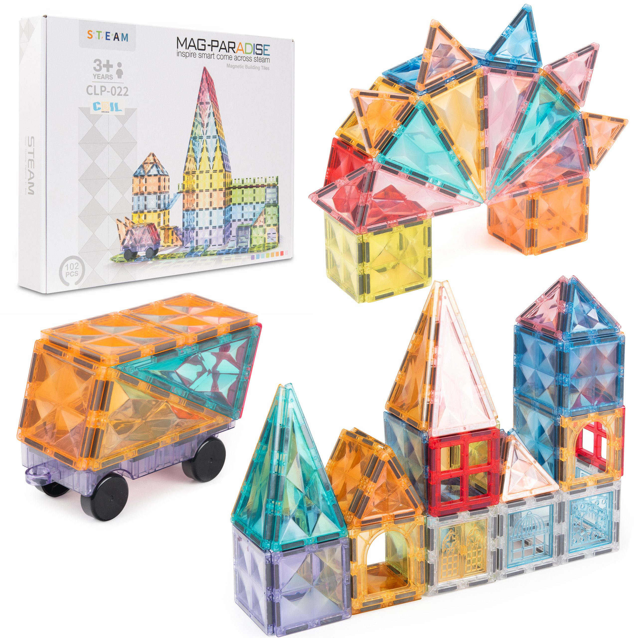 COIL Magnetische Bauklötze, Magnetische Konstruktionsbeläge Magnetspielbaus günstig online kaufen