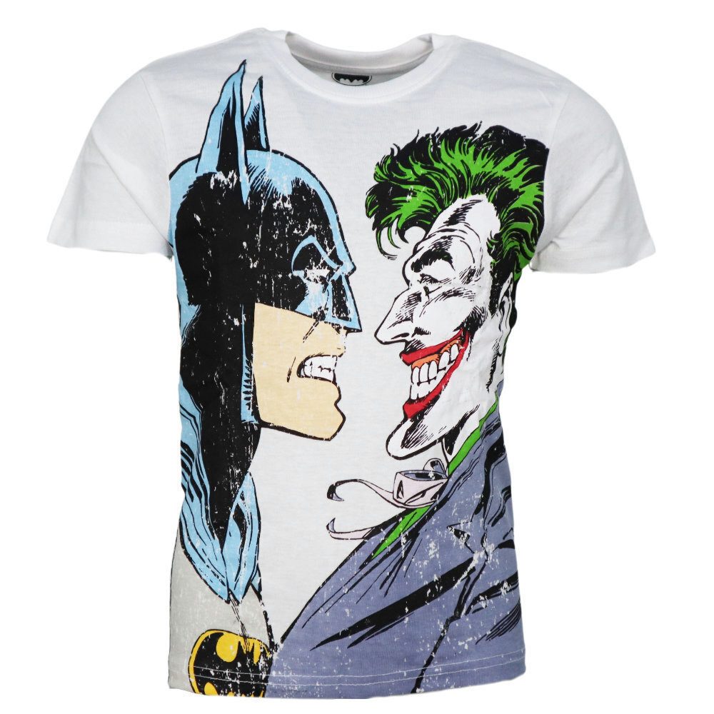 DC Comics Schlafanzug DC Comics Batman Joker Kinder kurz Pyjama Schlafanzug Gr. 98 bis 116 - 100% Baumwolle