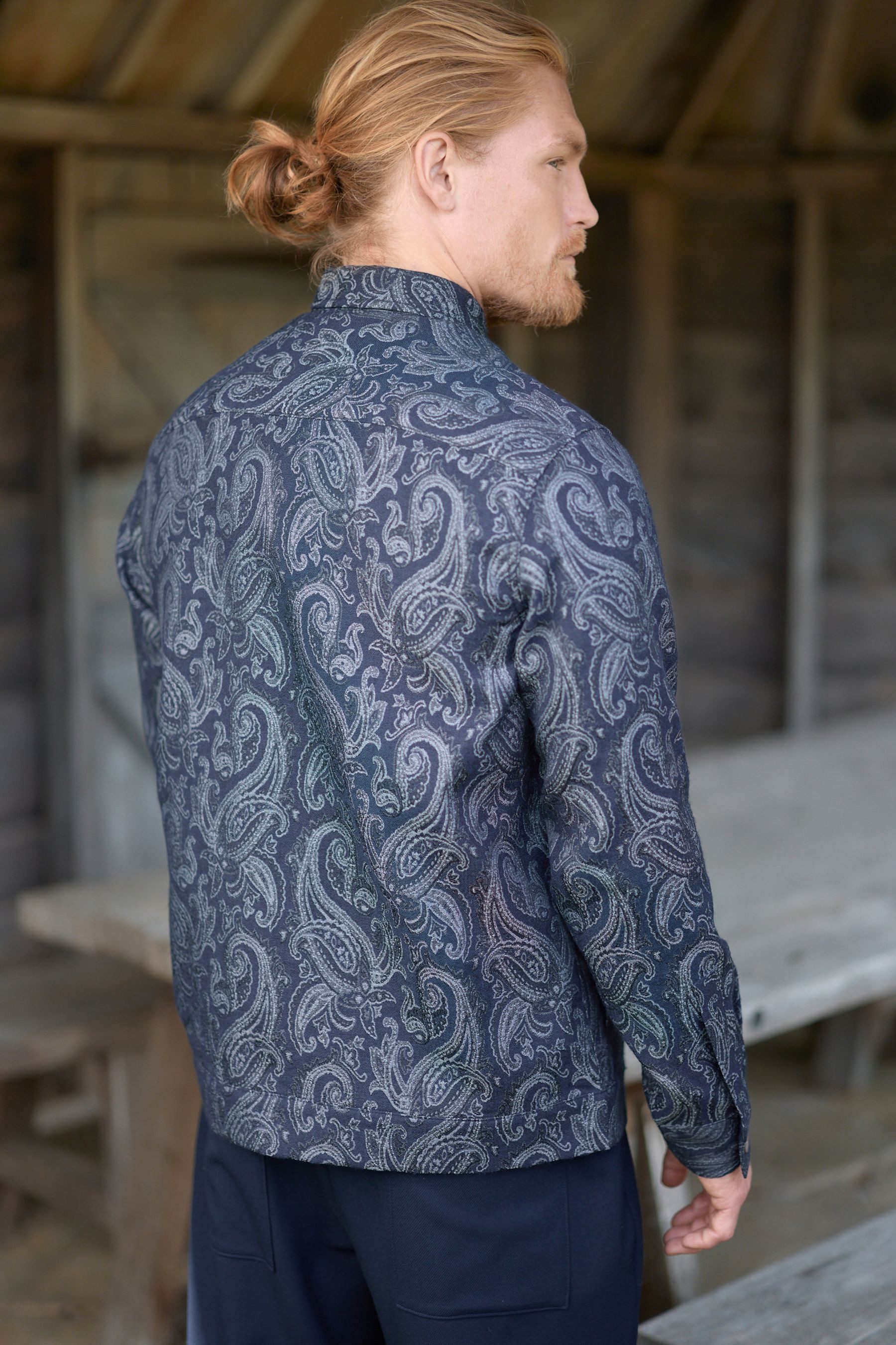 Next Hemdjacke Hemdjacke mit Gobelin-Muster (1-St) günstig online kaufen
