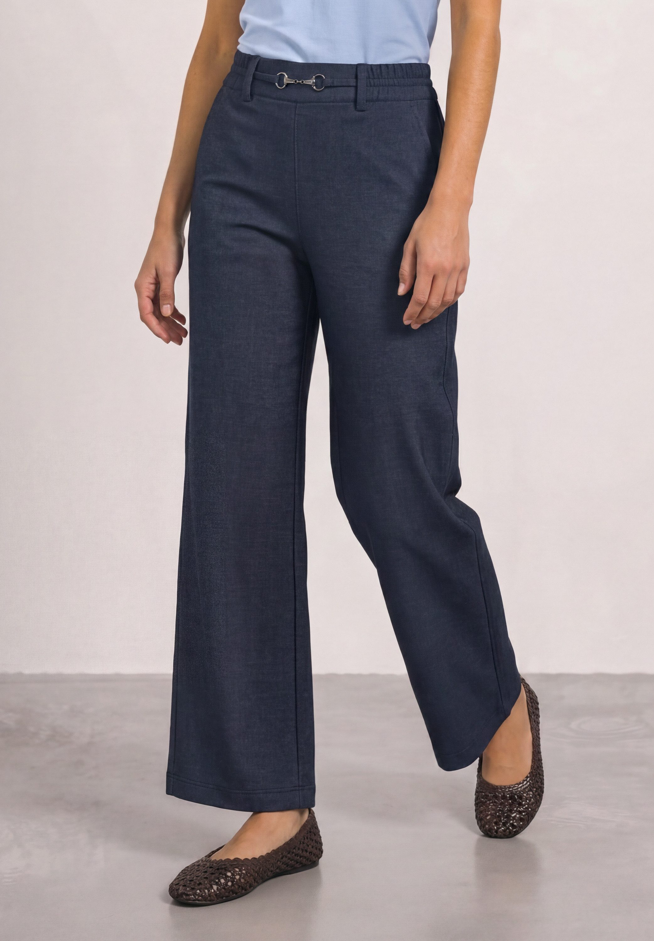 STREET ONE Stoffhose mit Schnallen