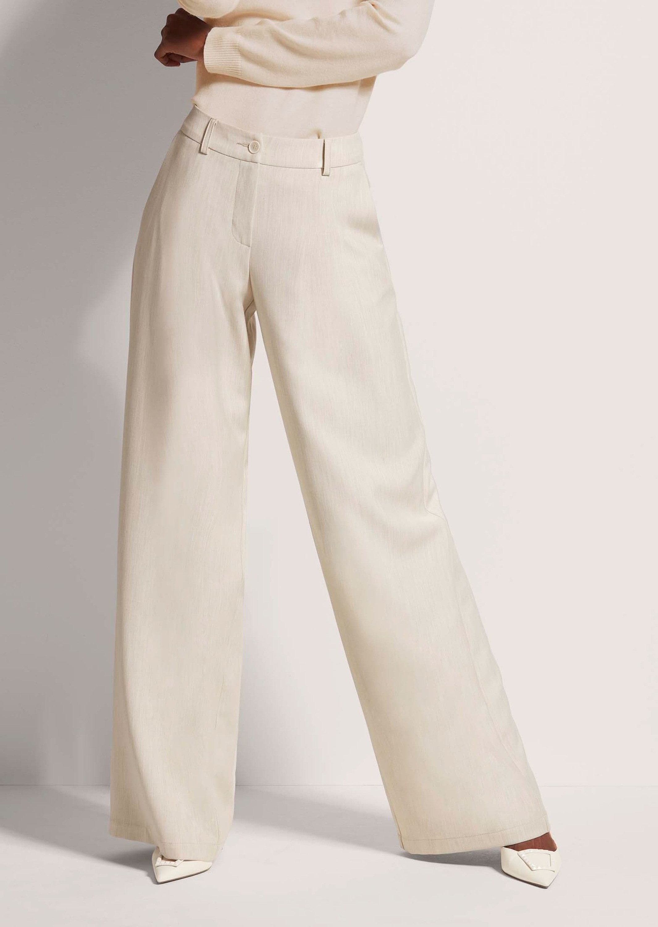 MADELEINE Bügelfaltenhose Elegante Stretchhose mit Bügelfalten Viskosehose günstig online kaufen