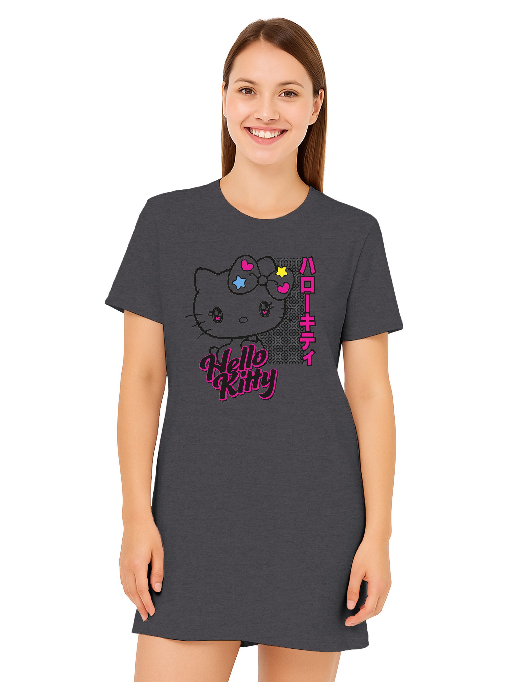 United Labels® Nachthemd Hello Kitty Nachthemd Schlafshirt Pyjama Kurzarm O günstig online kaufen