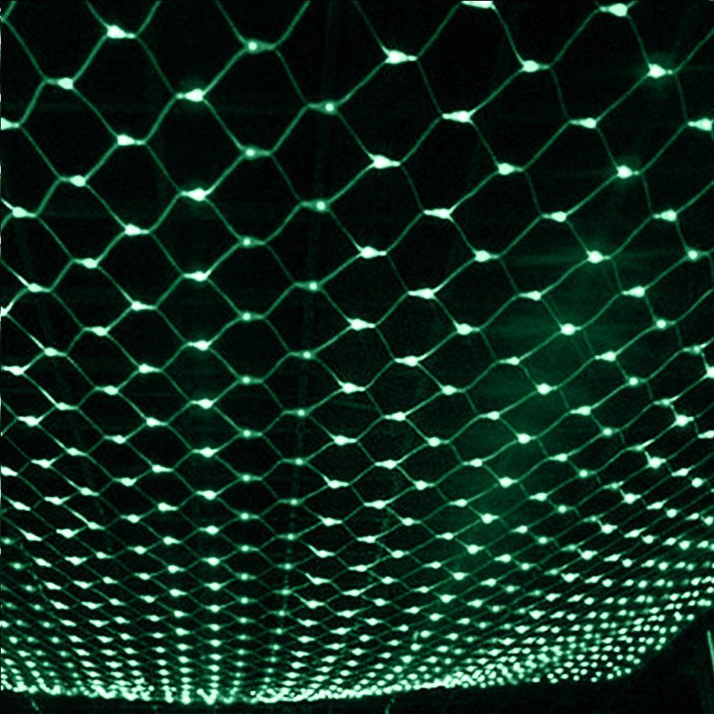 MUPOO Lichterkette LED-Lichtnetz 96/144/200/320/880LEDs LED-Lichterkette 8Modi 220V, LED-Lichtervorhang 1.5X1.5/2X2/3X2/6x4M LED-Netzlicht Wasser