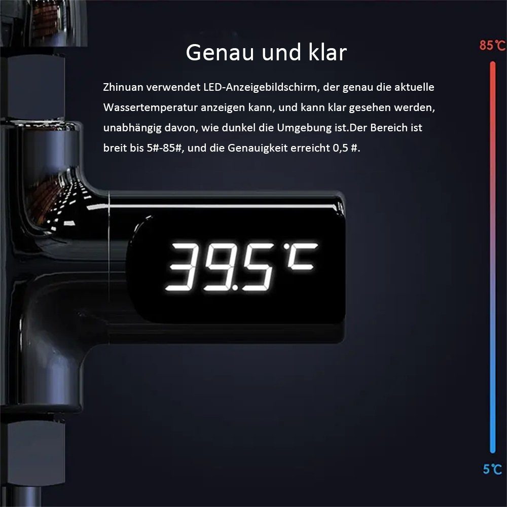 Wahrnehmung Sichtbare LED-Wassertemperaturanzeige: TUABUR Babypartys Hygrometer für