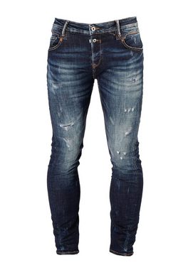 Le Temps Des Cerises Slim-fit-Jeans in modischem Used-Look