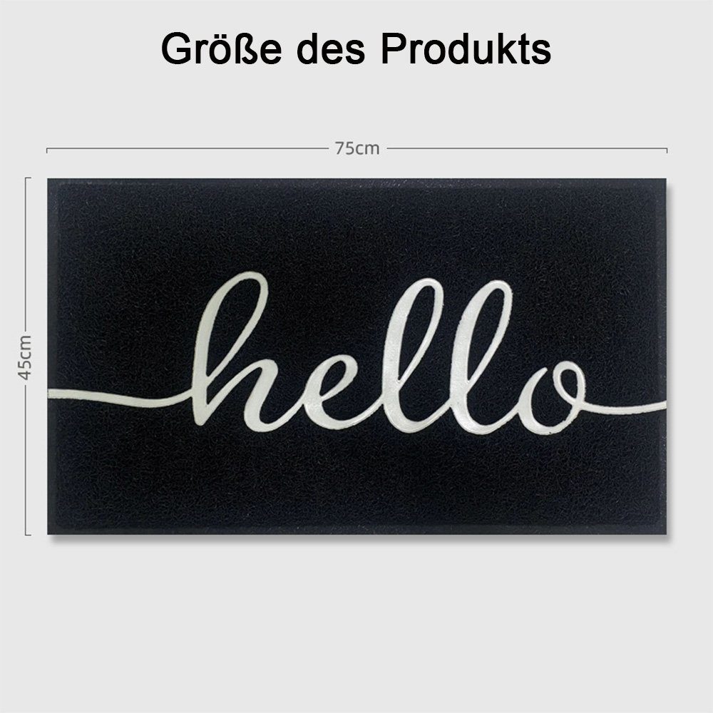 NUODWELL Fußmatte Fußmatte für außen und innen, rutschfeste Schmutzfangmatt günstig online kaufen