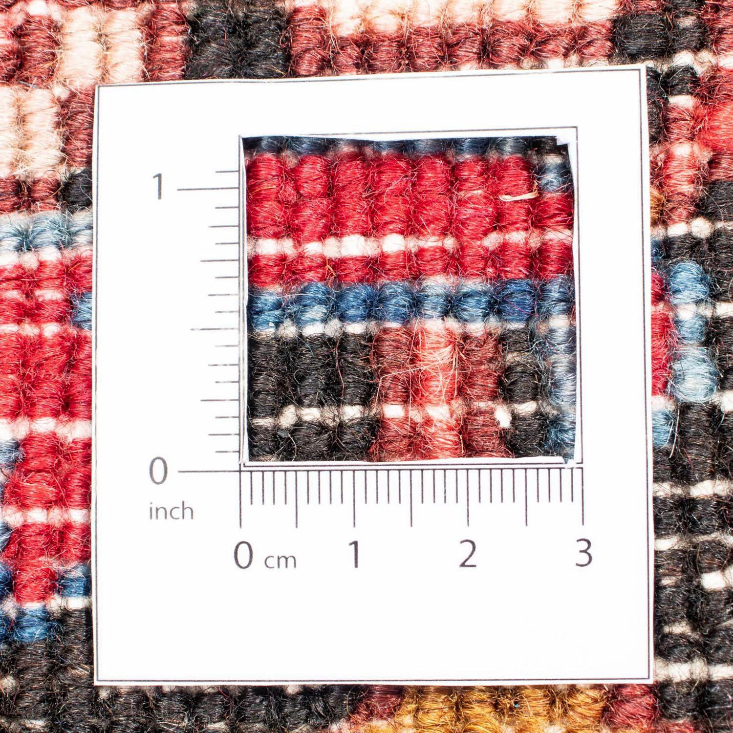 270 Höhe: Heriz Zertifikat cm, mm, Wollteppich Unikat 10 morgenland, 208 mit x Medaillon rechteckig, Rosso