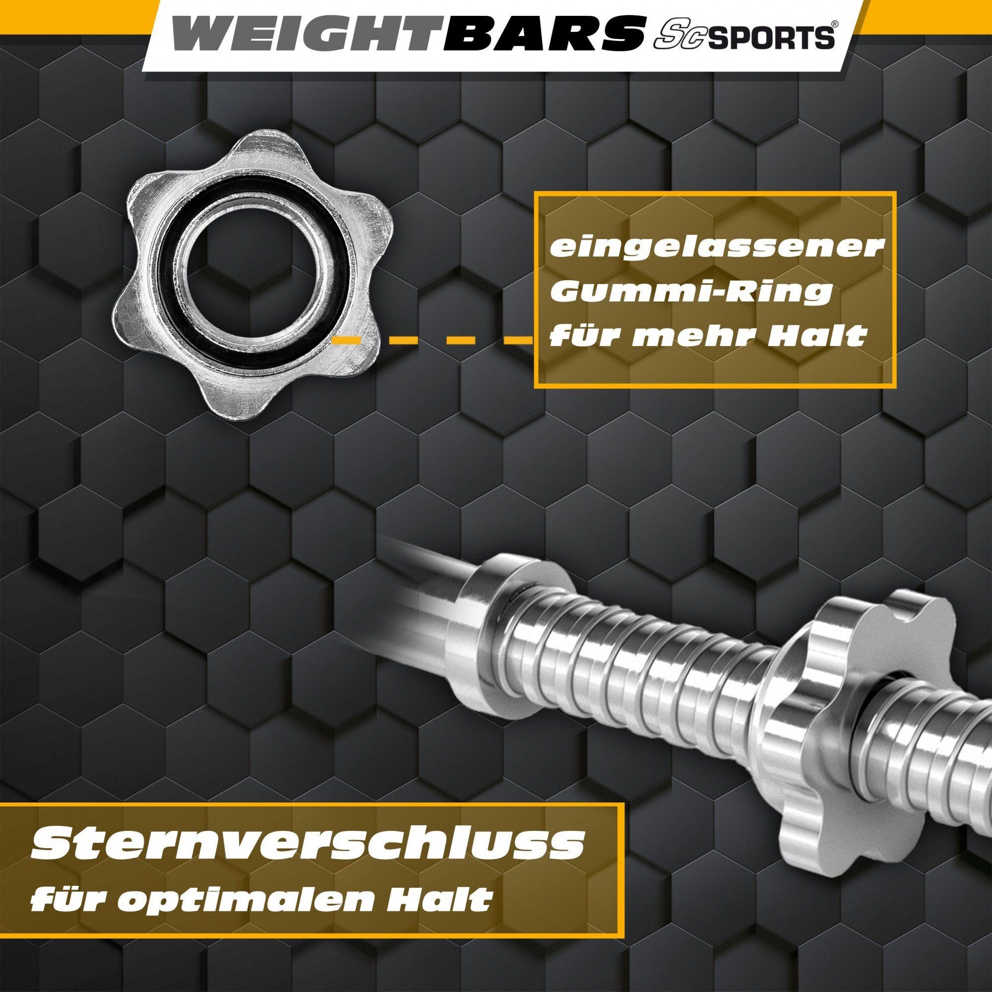 160cm Kurzhanteln Langhantelstange ScSPORTS® Hantel-Set Gewichte Curlstange 125kg