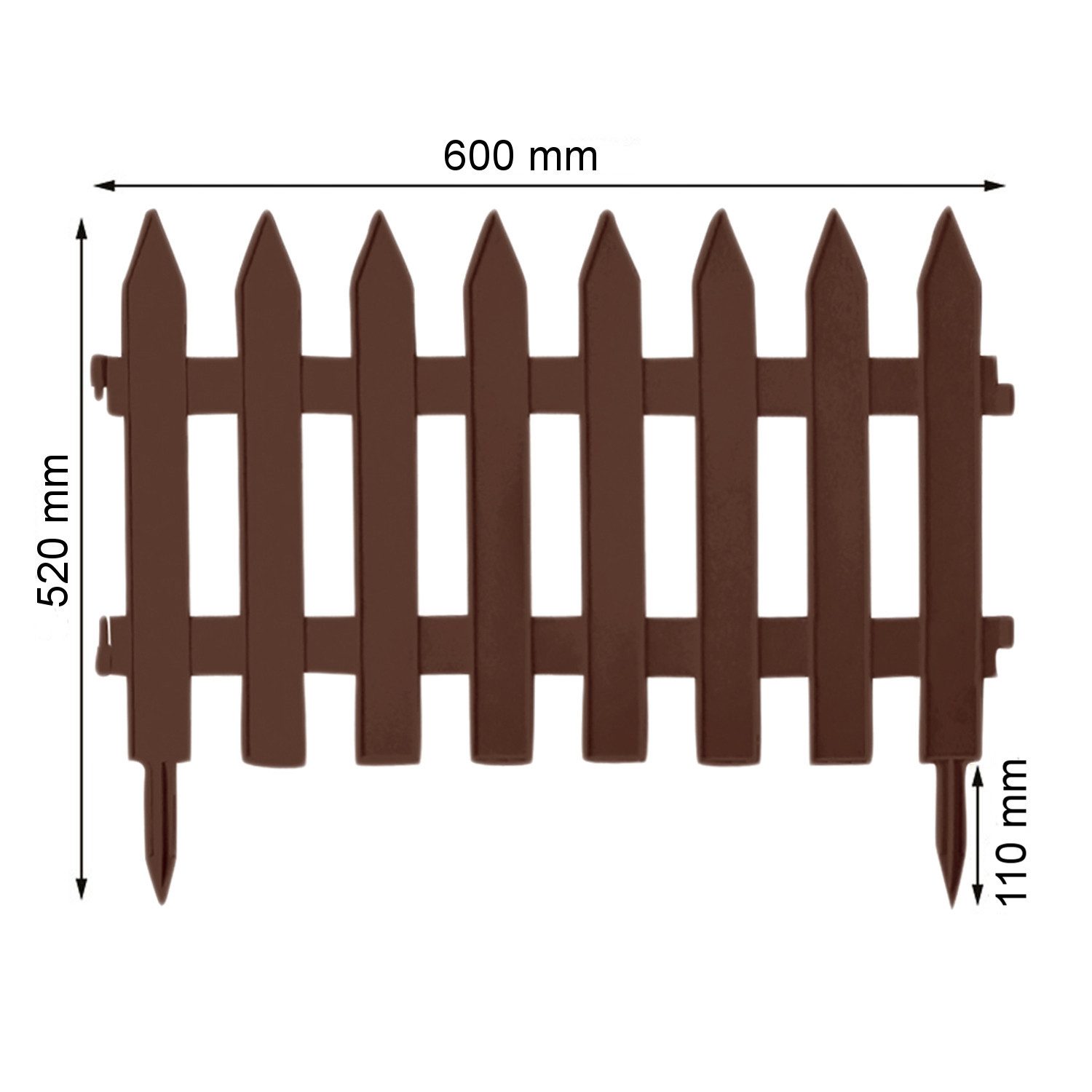 Prosperplast Gartenzaun, Garden Classic Gartenzaun 3,6m günstig online kaufen