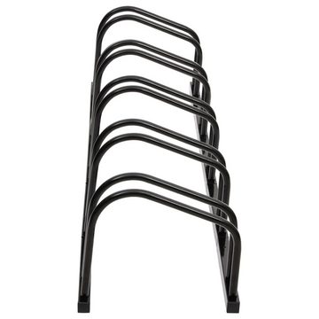 vidaXL Fahrradständer Fahrradständer für 5 Fahrräder Schwarz Stahl
