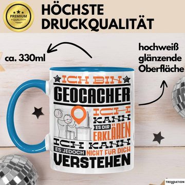 Trendation Tasse Geocacher Geschenk Kaffee-Tasse Geschenkidee für Geocacher Ich Bin Geo