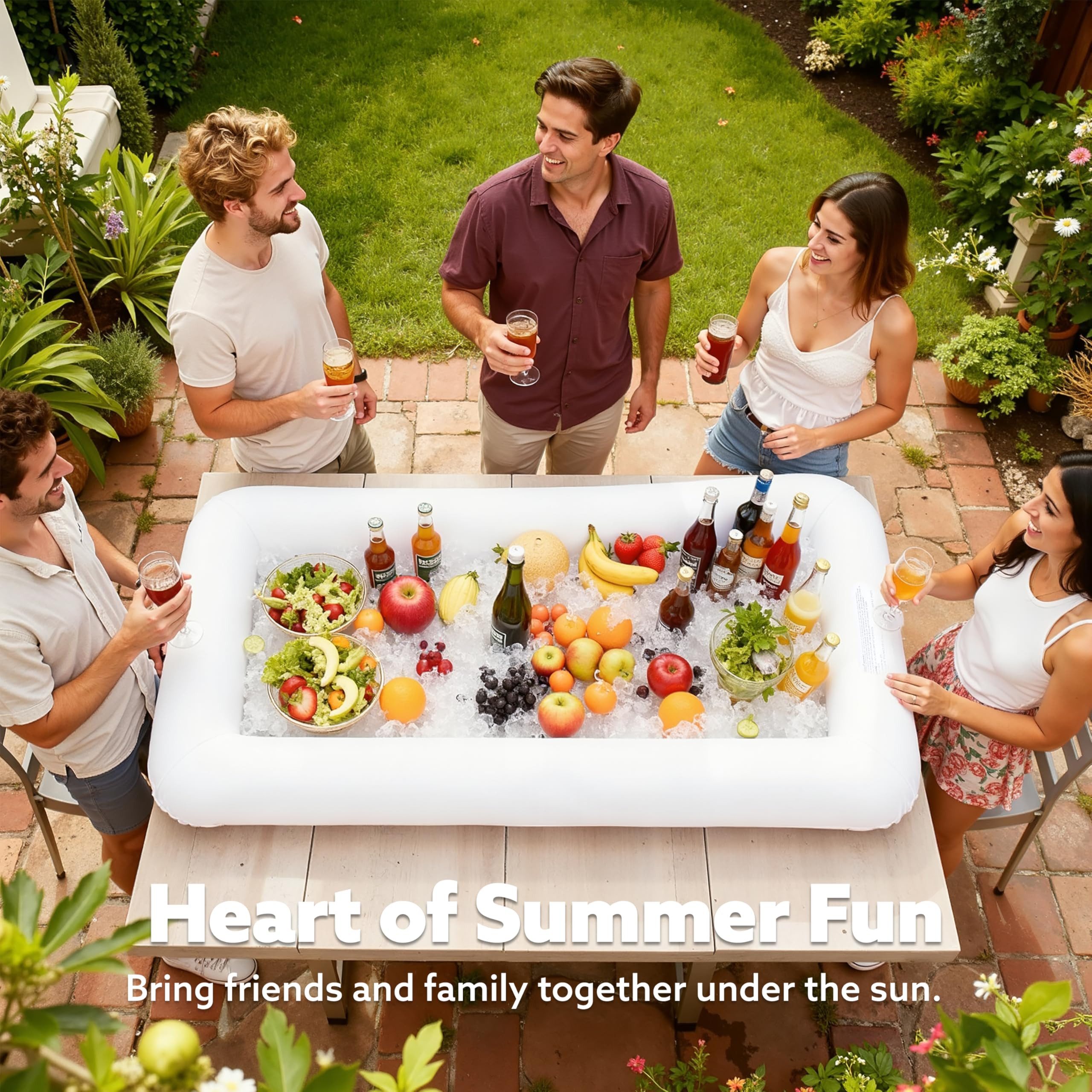 sloosh Aufblasbarer Cooler SLOOSH Aufblasbare Servierbar-Kühler-aufblasbarer Kühler für Eisbuffet