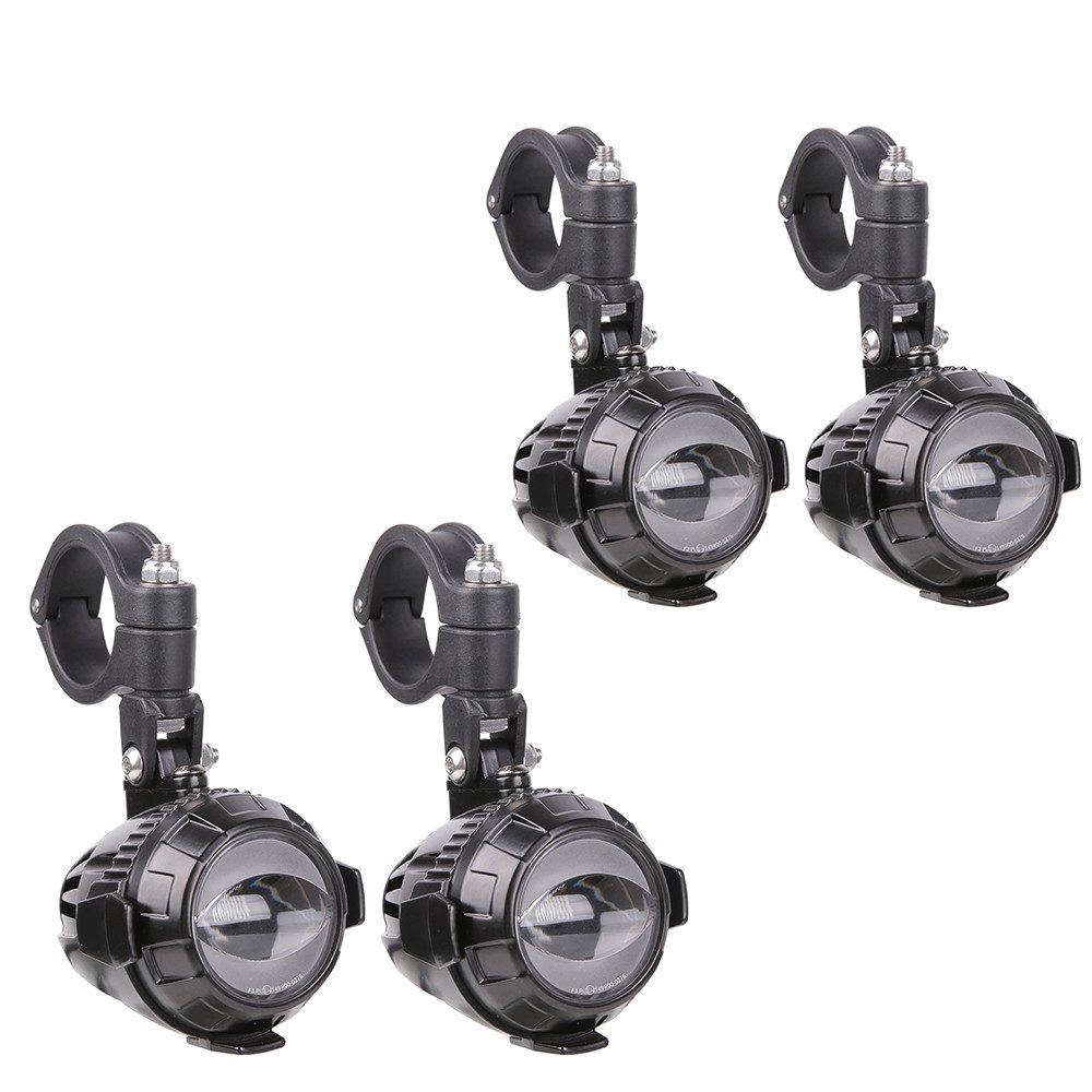 Lumitecs LED Scheinwerfer Set 2x LED Zusatzscheinwerfer Paar mit Sturzbügel Halterung MS1 mit EC