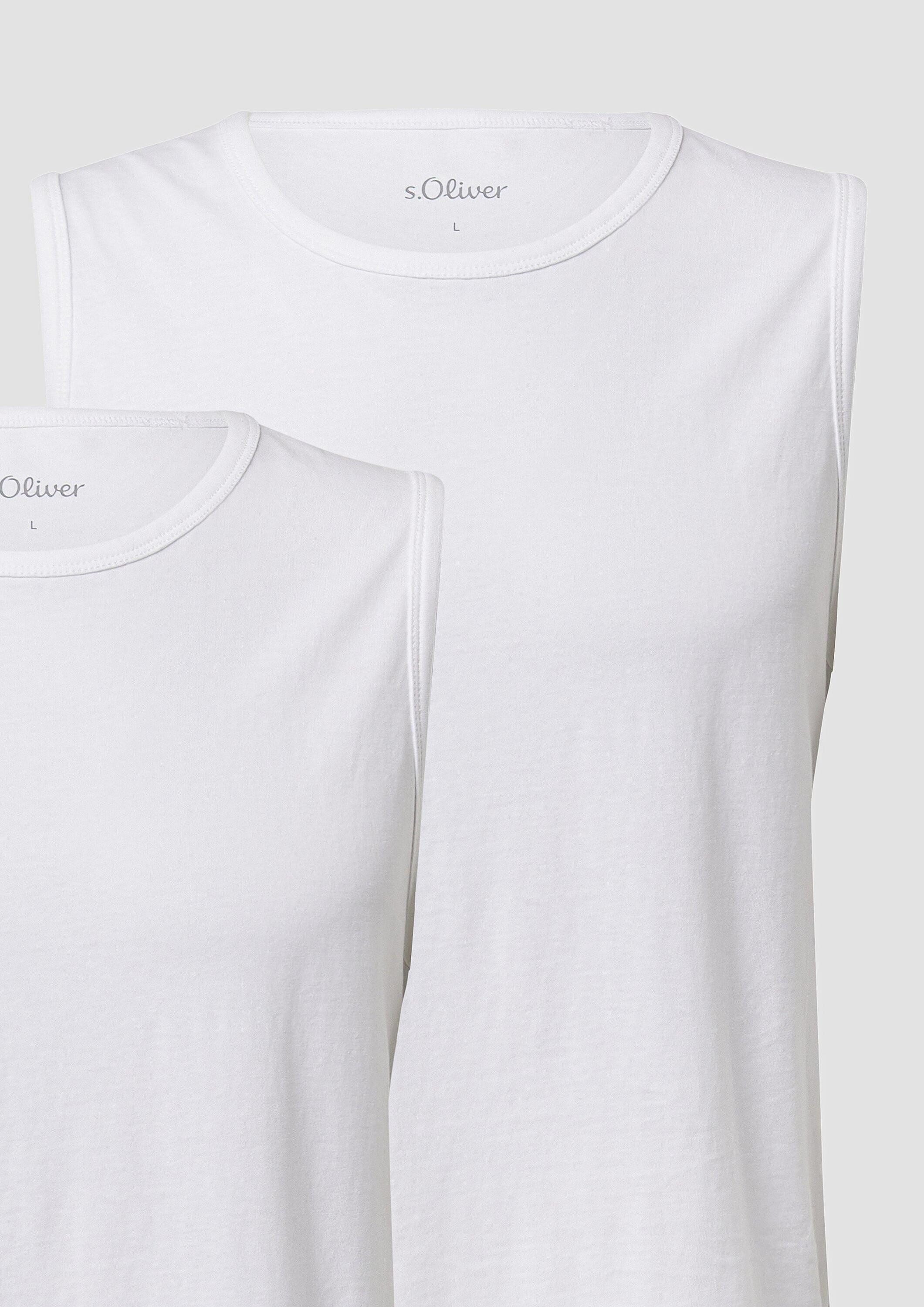 s.Oliver Muskelshirt T-Shirt Tanktop im 2er-Pack