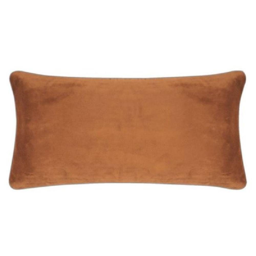 PAD Kissenhülle PAD Kissenhülle Samt Elegance Cognac Braun (25x50cm)