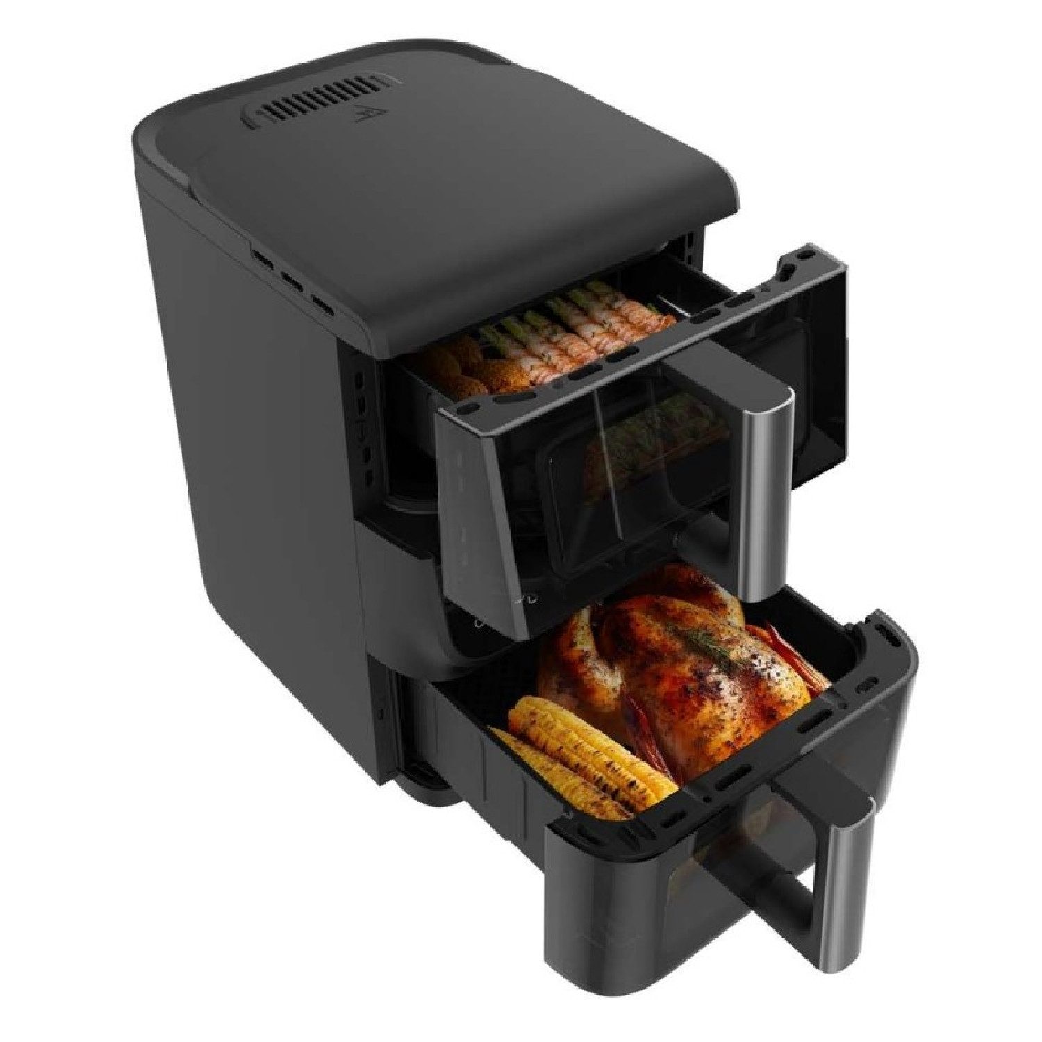 Cecotec Heißluftfritteuse, 2000 W, Cecofry DuoLevel 10000 DuoSize Window